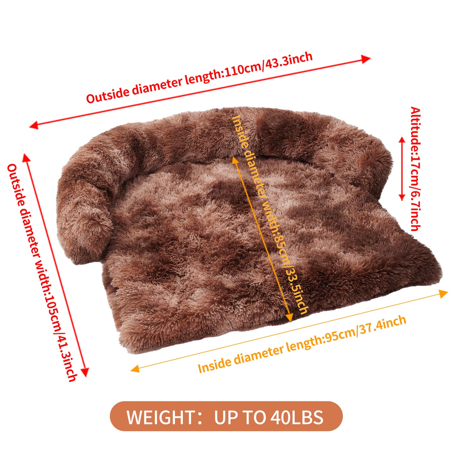 Dog Bed Mat For Couch - Non-Slip, Machine Washable