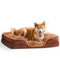 Memory Foam Pet Bed With Washable And Removable Lid